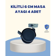 Kilitli Mobilya Tekerleği 6 Cm 4 Lü Kolay Kurulum