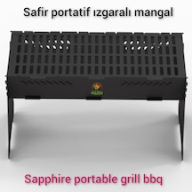 Safir Portatif Izgaralı Mangal Safir Sök-tak Mangal Ateş Çukuru