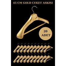 20Adet Plastik Gold Renk Yüksek Kalite Ceket Askısı Elbise Askısı Altın