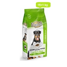 Doglife Kuzu Etli ve Pirinçli Yetişkin Köpek Maması 15 KG + 1 KG
