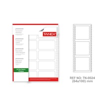 Tanex Tn-0024 Sürekli Form Etiketi 64X100MM