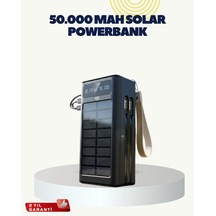 Northcity Led Aydınlatmalı Güneş Panelli Powerbank - Seyahat Ve Kamp İçin Çift İşlevli Şarj Cihazı