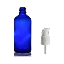 50ml Mavi Cam Serum Pompalı Şişe, 12 Adet, Pompalı Şişe, Medikal Şişe, Cam Şişe, Diğer