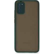 Samsung Galaxy Uyumlu A03s Kılıf Montreal Silikon Kapak - Yeşil Diğer