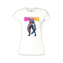 Fortnite - Rust Lord Beyaz Kadın Tshirt 001 Fortnite - Rust Lord Beyaz Kadın Tshirt 001