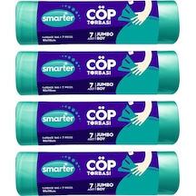 Smarter 4'lü Jumbo Boy Çöp Torbası 80 x 110 CM Çöp Poşeti