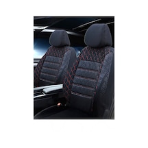 Hyundai Accent Uyumlu Kırmızı Oto Koltuk Kılıfı Tam Takım Ön Arka Araç Koltuk Kılıfı Kırmızı