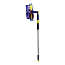 Star Q 2 Başlı Camsil Çekpas - M.fiber Mop 24.5cm 360 Derece Başlık Camsil - Mop Uzayan Metal - Pls.