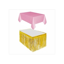 Pembe Masa Örtüsü, Gold Masa Eteği