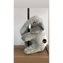 Sevimli Fil Peluş Oyuncak Uyku Arkadaşı Hediyelik Paluş 20 Cm Gri