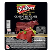 Sultan Etçi Çemeni Sıyrılmış Pastırma 100 G