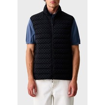 Armani Exchange Logolu Regular Fit Dik Yaka Fermuarlı Yelek Erkek Yelek Xm003511 Af19870 Ub101 Lacivert