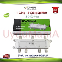 Divisat 1 Giriş 6 Çıkış 1/6 Splitter 5-2400