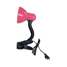 Mobgift Kıskaçlı/mandallı Spiralli Retro Öğrenci Çalışma Masa Lambası Pembe