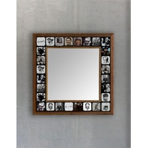 Oscar Stone Decor Masif Çerçeveli Mozaik Taş Ayna 43 Cm X 43 Cm Ayn4040-064 Diğer