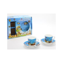 3 Adet Yöresel İkili Fincan Seti Porselen İki Parça Kahve Fincanı, Türk Kahvesi Ve Espresso İçin, Cup Mug Diğer