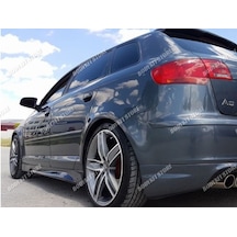 Audi A3 8p Yan Marşpiyel Seti Sline Görünüm - Sağ Sol - 2004-2012 5kapı Uyumlu Sportback