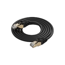Sezginbilisim Cat8 Ethernet Kablosu 5 Metre 10 Gigabit/s 600 Mhz Premium Rj45 Metal Zırhlı Konnektör