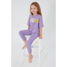 U.S. Polo Assn. Lila Kız Çocuk Pijama Takım Lila