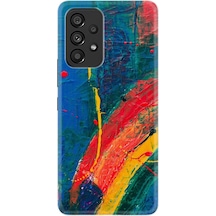 Samsung Uyumlu A13 Kılıf Silikon Desen Ressam Sulu Boya 1600
