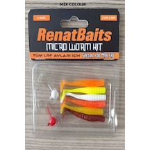 Renat Baits Micro Worm Kit 5 Cm 3 Gr Silikon Yem Seti Mix Colour