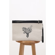 Ju Yaratıcı Tasarım Nakışlı İşlemeli Portföy Ve Clutch Çanta