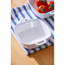 Acar Pure Carmen Kare Sunum Kase - 12.5 Cm Beyaz