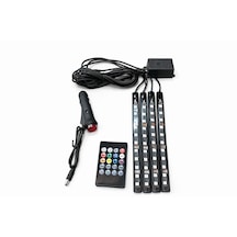 Rgb Uzaktan Kumandalı Araç İçi Led Ambiyans Aydınlatma Seti 12v
