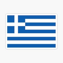 Yunanistan Greek National Bayrak Greece Sticker 18cm