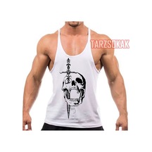 Tarzsokak Gym Tank Top Fitness Sporcu Atleti Gym57 Beyaz
