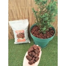 Pomza Taşı 8 Kg 15-25 Mm Kırmızı Pomza Lav Taşı Volkanik Tüf