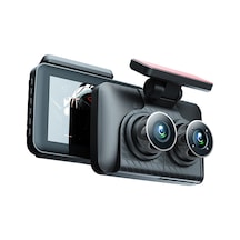 Dash Cam Ön Ve Arka İç 3 Kamera 1080+720+480p 4in Araba Dikiz Aynası Araba Video Kayıt Kamerası Gece Görüş Araba Kamera Kaydedici Otomatik G
