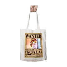 Art Hediye Wanted Koala Anime İki Tarafı Kalıcı Baskılı Yıkanabilir Çanta Çok Renkli