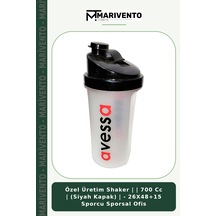 Özel Üretim Shaker 700 Cc Siyah Kapak - 26x48+15 Sporcu Sporsal Ofis