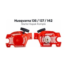 Algaride Husqvarna 136 137 142 Uyumlu Starter Kapak Komple Marş Mekanizmalı Motorlu Testere Çekme Starteri Yedek Parça