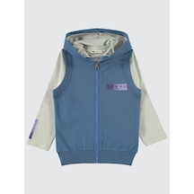 Civil Boys Erkek Çocuk Yelekli Sweatshirt 2-5 Yaş İndigo