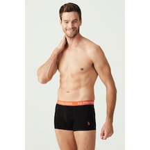 U.S. Polo Assn. Erkek Siyah 3 Lü Boxer 80253