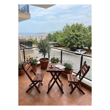 Reyo Wood Premium 2+1 Ahşap Bistro Masa Sandalye Seti Kahverengi Reyo Wood Premium 2+1 Ahşap Bistro Masa Sandalye Seti Kahverengi