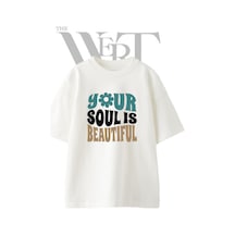 Thewert Flower Power Tasarım Baskılı Ünisex Beyaz Oversize T-shirt