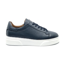 Makras Exclusive 777 Erkek Deri Sneaker Ayakkabı Lacivert