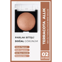 Cocosh She Terracota Allık 10 Gr 02 Soft Bronz, Kolay Dağılım, Topaklanmaz, Ince-pürüzsüz Doku, Canlı Görünüm - 02 Soft Bronz Diğer