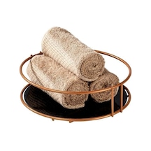 Edora Home Rose Banyo Organizer, Pleksi Banyo Düzenleyici - Metal Paslanmaz Rose