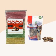 Miçiko Renkli Munchy Köpek Ödülü 100'lü + Kuzu Ciğer 100 G