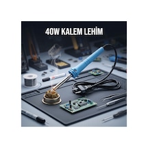 40w Kalem Lehim Makinesi - Elektrikli - Mavi Renk