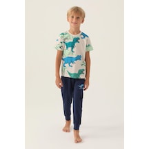 Rolypoly Roly Poly 3360 Dinosaur Erkek Çocuk Pijama Takımı İndigo