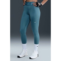 Nike Pro Sculpt Dri Fit High Rise Full Length Leggings Kadın Yüksek Bel Antrenman Tayt Açık Mavi Mavi