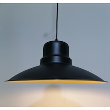 Riolight Retro Siyah Içi Gold Tekli Metal Sarkıt Çap: 37Cm