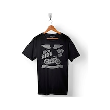 Motorcycle Live To Ride Motosiklet Baskılı Tişört Unisex T-shirt 001