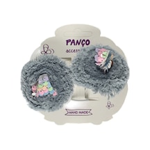 Panço Kız Çocuk Gri Toka Set
