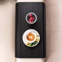 Porsima Lm-2005 Bambu Ahşap Kanepe Kenarı Sehpa Yan Sehpa Katlanabilir Koltuk Kenarı Tepsisi 37x68cm Diğer